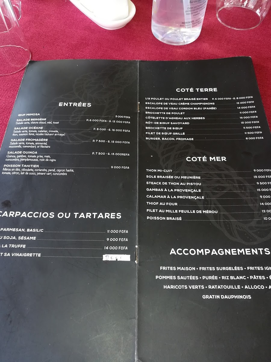 Menu Restaurant Le 8 Clos Des Bateaux-8
